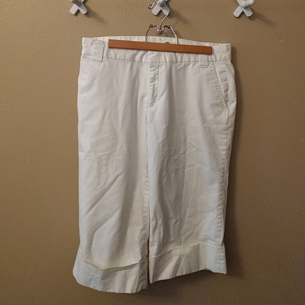 Weatherproof white dress capris